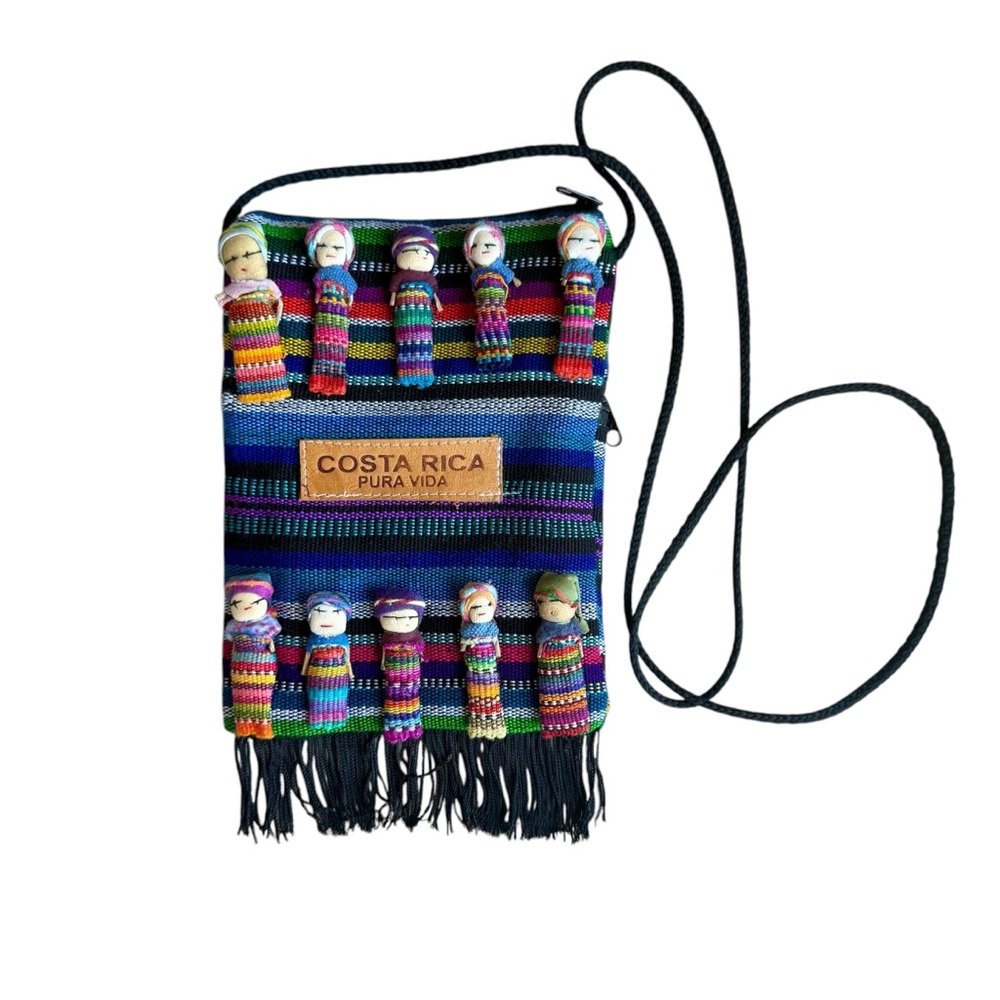 NEW COLORFUL COSTA RICA PURA VIDA DOLL CROSSBODY BAG